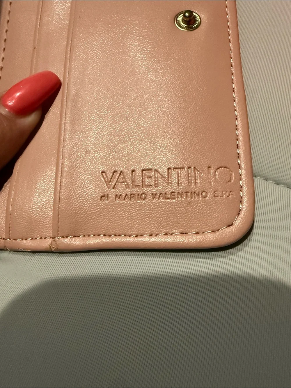 Valentino Blush Pink Leather Wallet